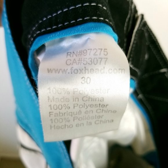 FOX Men's White Blue Board Swim Shorts 30 - Picture 6 of 7